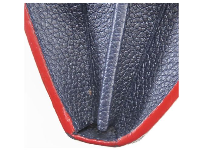 Portafoglio lungo Louis Vuitton Monogram Empreinte Rosso - vista 33