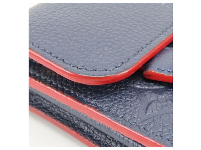 Portafoglio lungo Louis Vuitton Monogram Empreinte Rosso - vista 6