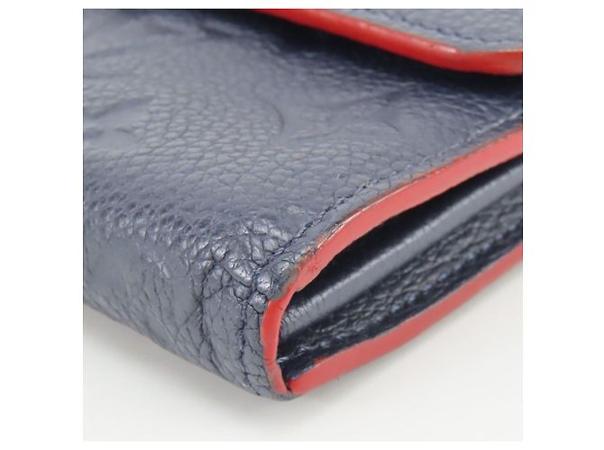 Portafoglio lungo Louis Vuitton Monogram Empreinte Rosso - vista 7