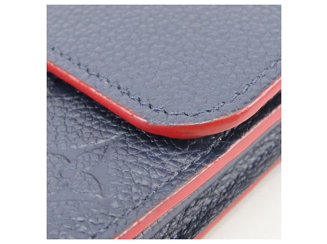 Portafoglio lungo Louis Vuitton Monogram Empreinte Rosso - vista 8
