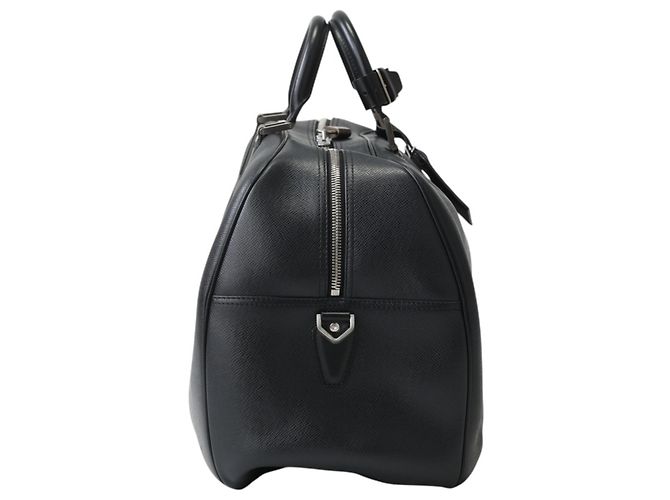 Borsa Boston Louis Vuitton in pelle Taiga Nero - vista 4