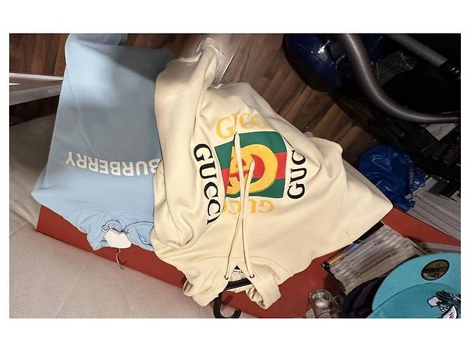 Gucci Hoodie mit Logo-Print Mehrfarben Roh - Ansicht 11