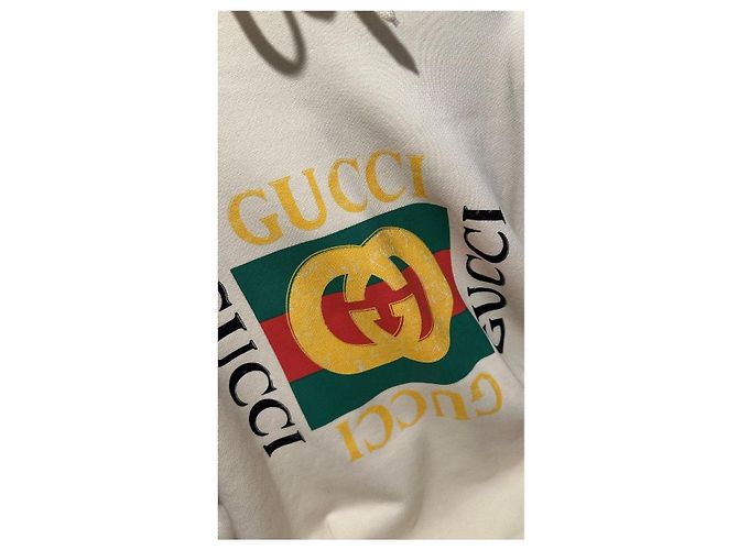 Gucci Hoodie mit Logo-Print Mehrfarben Roh - Ansicht 14