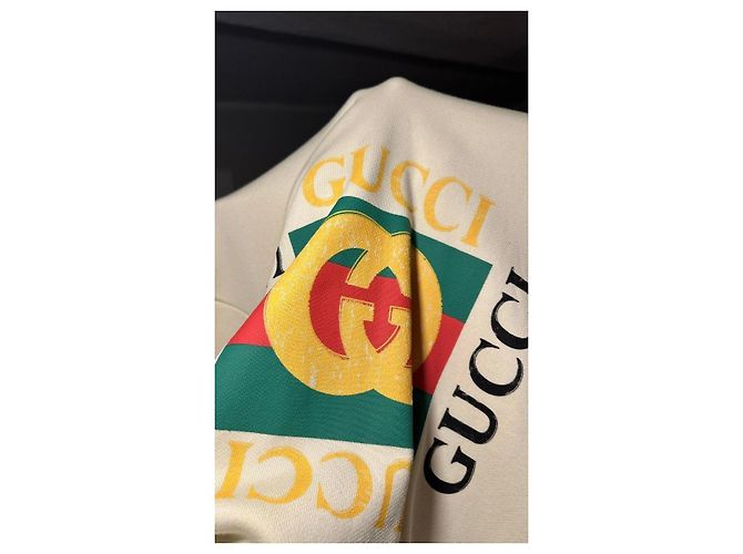Gucci Hoodie mit Logo-Print Mehrfarben Roh - Ansicht 16