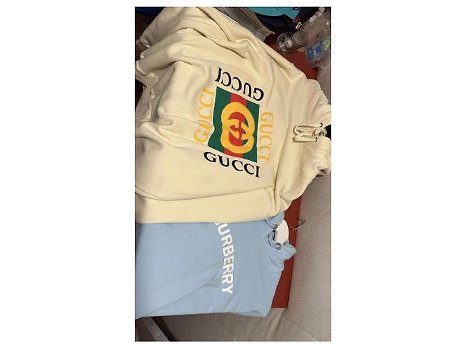 Gucci Hoodie mit Logo-Print Mehrfarben Roh - Ansicht 17