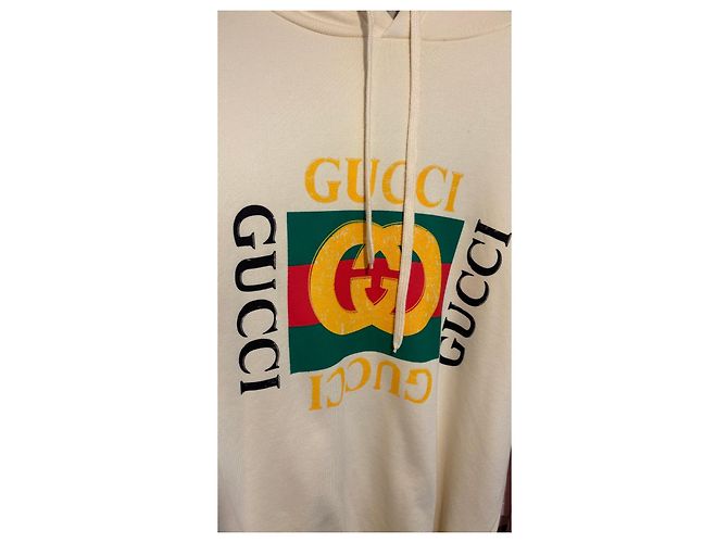 Gucci Hoodie mit Logo-Print Mehrfarben Roh - Ansicht 2
