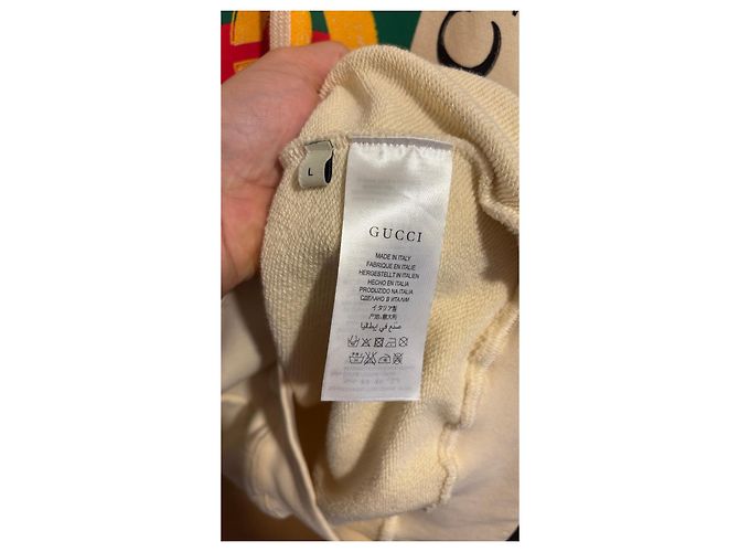 Gucci Hoodie mit Logo-Print Mehrfarben Roh - Ansicht 3