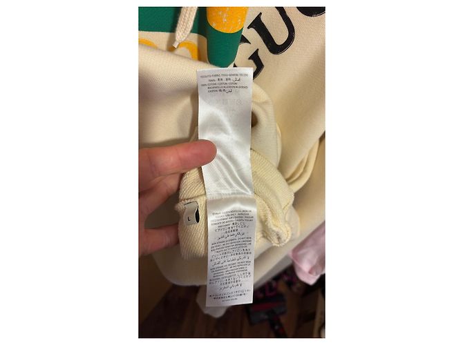 Gucci Hoodie mit Logo-Print Mehrfarben Roh - Ansicht 4