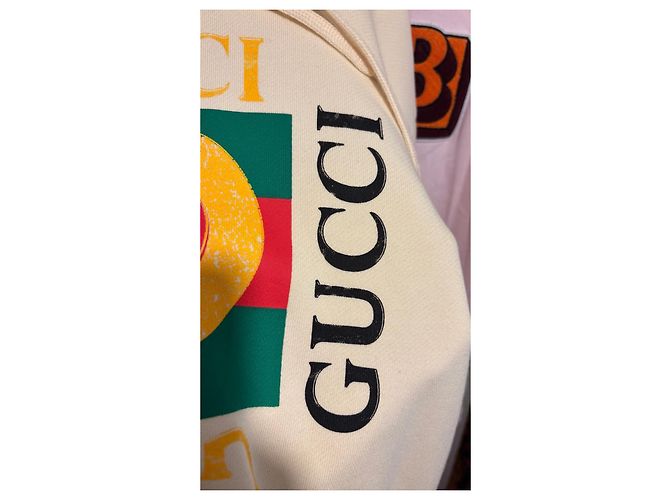 Gucci Hoodie mit Logo-Print Mehrfarben Roh - Ansicht 8