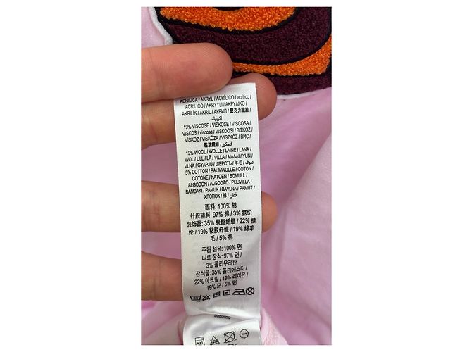 Camiseta de algodón Burberry en rosa con aplique "B" - vista 12