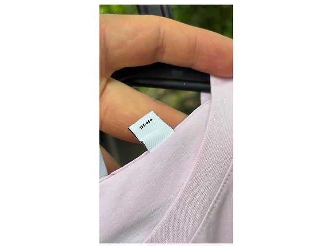 Camiseta de algodón Burberry en rosa con aplique "B" - vista 15