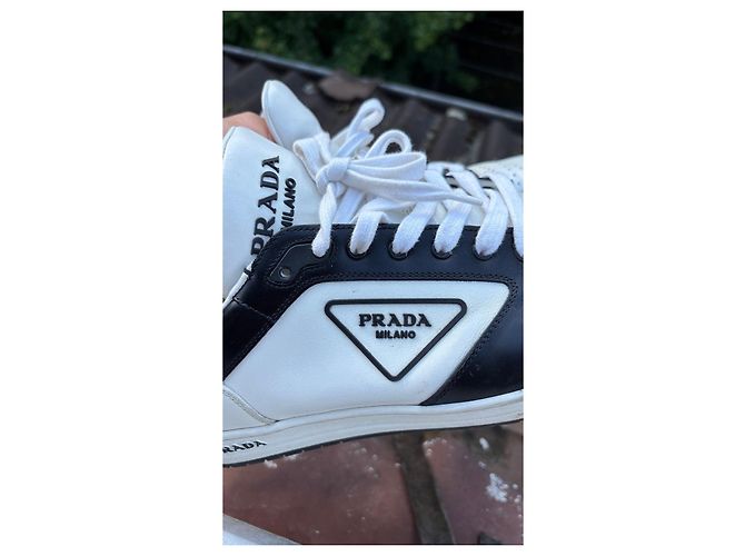 Prada Sneakers Black/White Leather - view 4