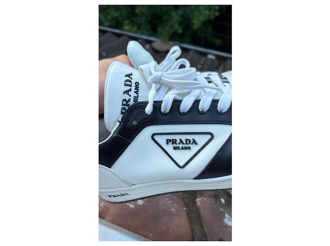 Prada Sneakers Black/White Leather - view 5