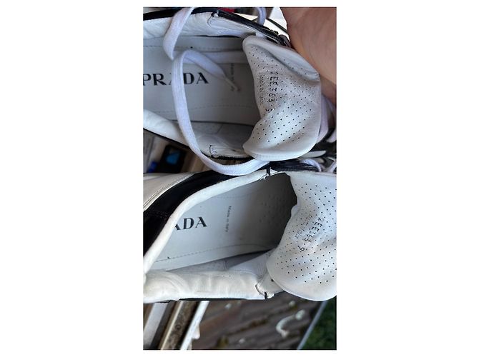 Prada Sneakers Black/White Leather - view 7
