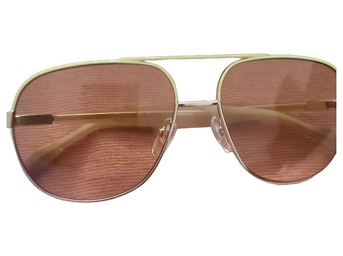 Autre Marque Maison Kitsuné x Khromis Occhiali da sole Aviator D'oro - vista 2
