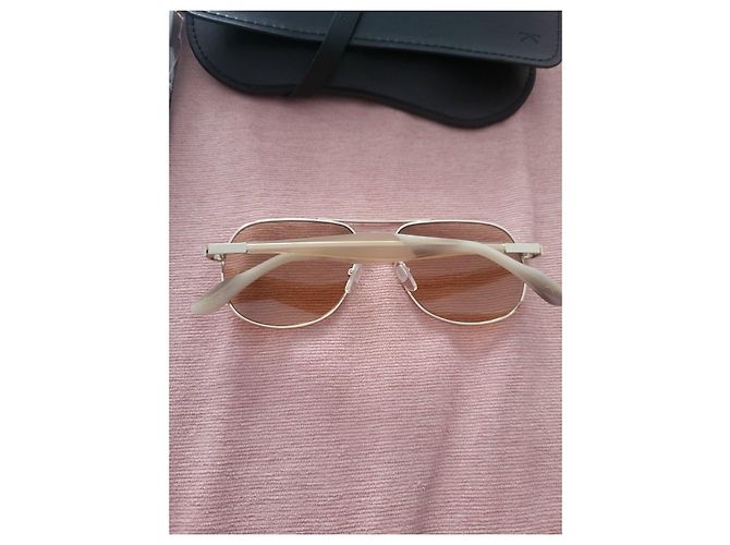 Autre Marque Maison Kitsuné x Khromis Occhiali da sole Aviator D'oro - vista 3