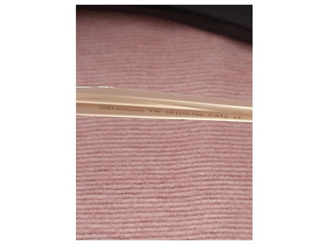 Autre Marque Maison Kitsuné x Khromis Occhiali da sole Aviator D'oro - vista 4
