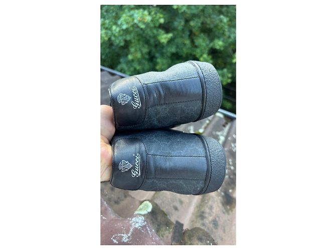 Gucci Sneaker alte in pelle da uomo Nero - vista 4