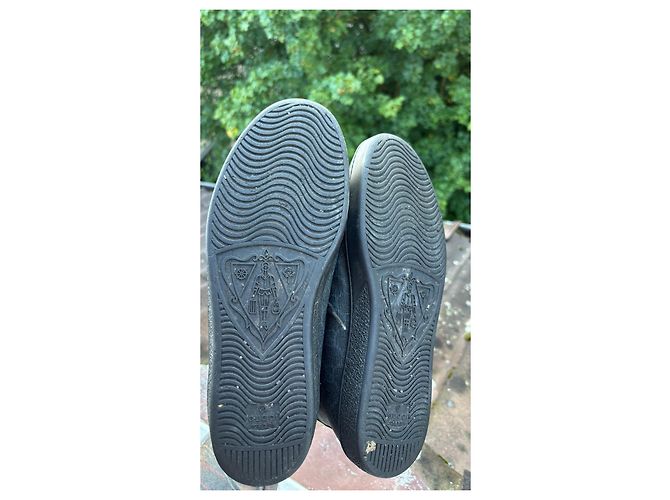 Gucci Sneaker alte in pelle da uomo Nero - vista 5