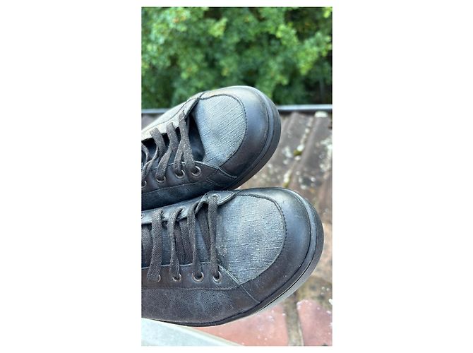 Gucci Sneaker alte in pelle da uomo Nero - vista 6