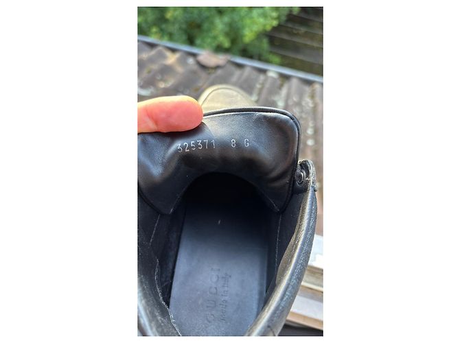Gucci Sneaker alte in pelle da uomo Nero - vista 7