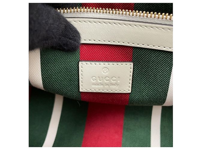 Borsa Tote Gucci in pelle Medium Bianco Beige - vista 15