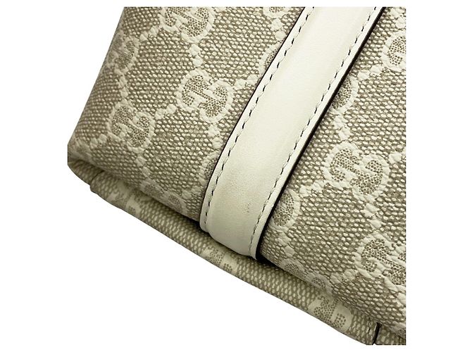 Borsa Tote Gucci in pelle Medium Bianco Beige - vista 9