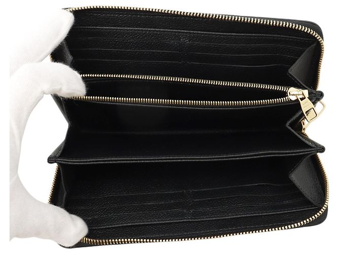 Cartera Larga Louis Vuitton - Monogram Empreinte Negro - vista 4