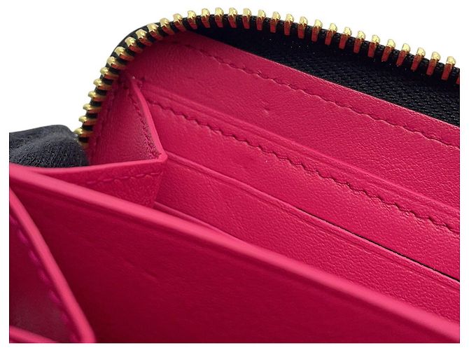 Cartera larga Louis Vuitton en piel Taurillon Negro Rosa - vista 5