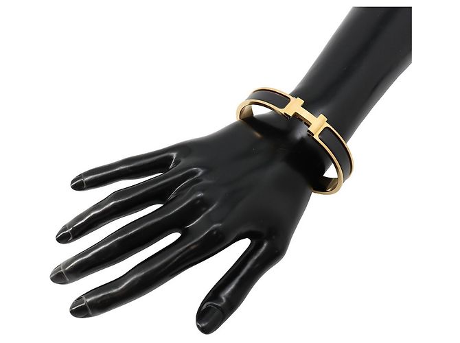 Hermès Bracciale Hermes Clic Charm Nero - vista 4