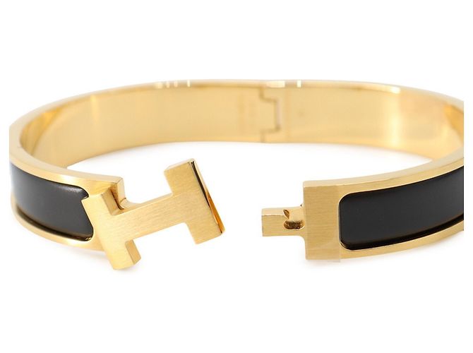 Hermès Bracciale Hermes Clic Charm Nero - vista 5