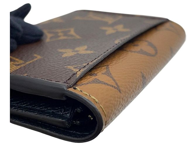Portamonete Louis Vuitton Monogram Reverse Nero - vista 10