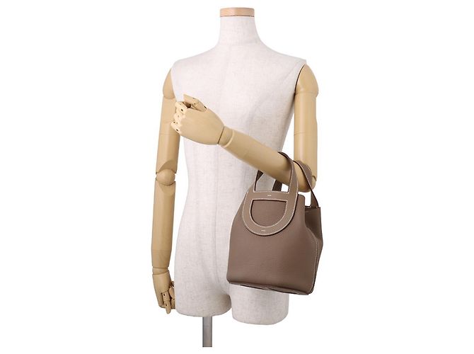 Hermès Saco Tote Hermes In the Loop 18 Taupe - vista 4