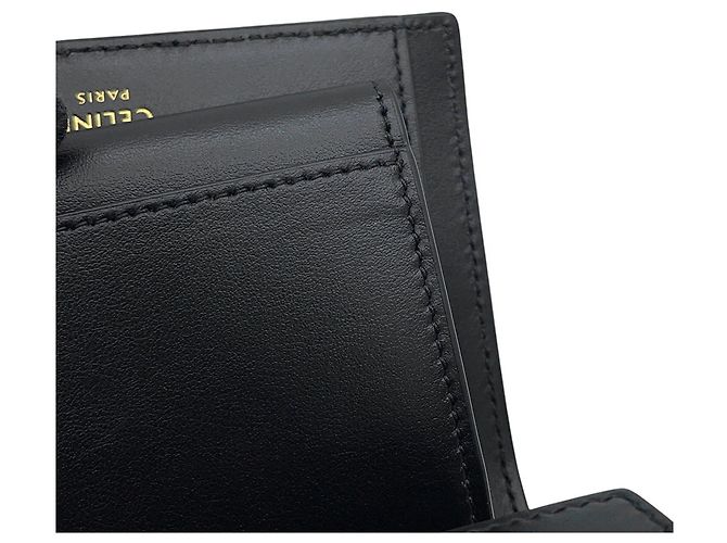 16 Céline Celine Tri-fold Wallet Black - view 11