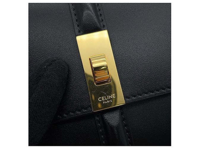 16 Céline Celine Tri-fold Wallet Black - view 7