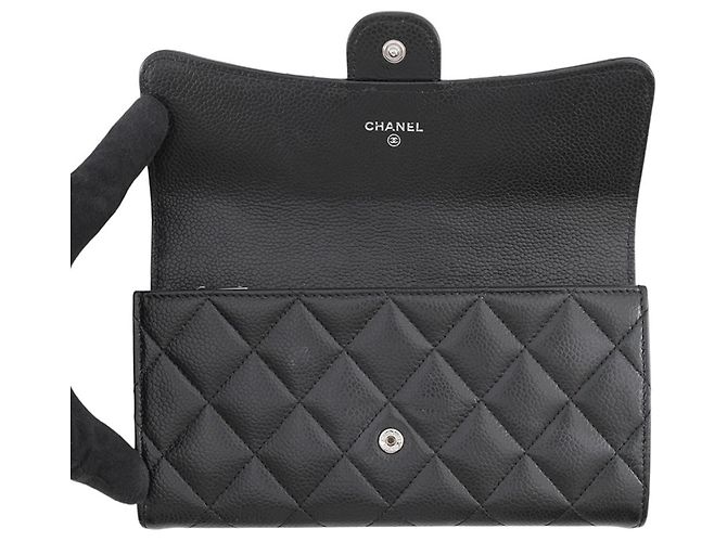 Cartera Chanel Classic Long Flap Negro - vista 4