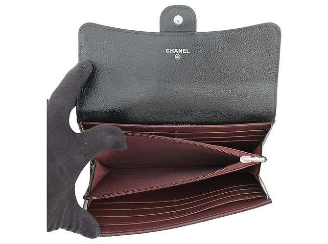 Cartera Chanel Classic Long Flap Negro - vista 5