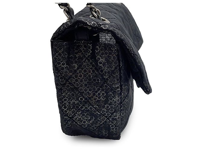 Timeless Borsa a tracolla Chanel Matelassé con catena nera Nero - vista 12