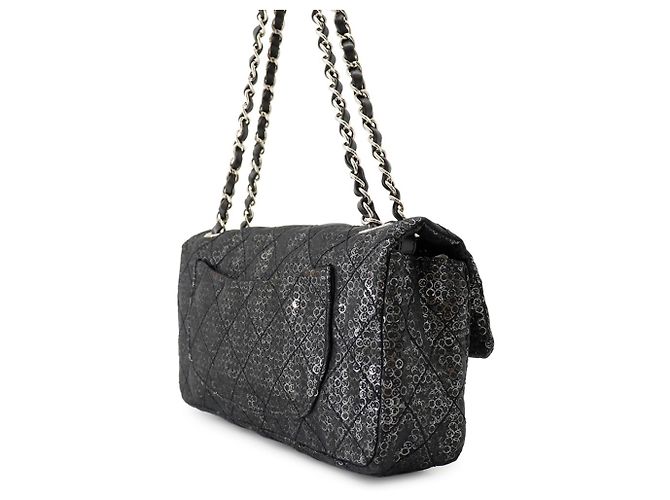 Timeless Borsa a tracolla Chanel Matelassé con catena nera Nero - vista 2