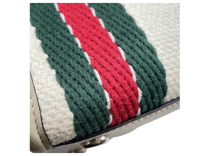 Borsa Tote Gucci in tela Interlocking G Bianco Multicolore - vista 10