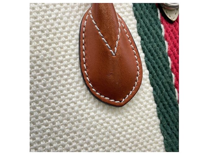 Borsa Tote Gucci in tela Interlocking G Bianco Multicolore - vista 12