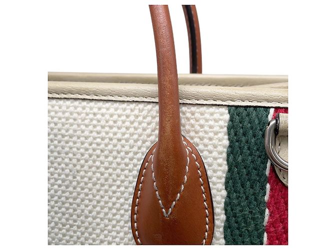 Borsa Tote Gucci in tela Interlocking G Bianco Multicolore - vista 13