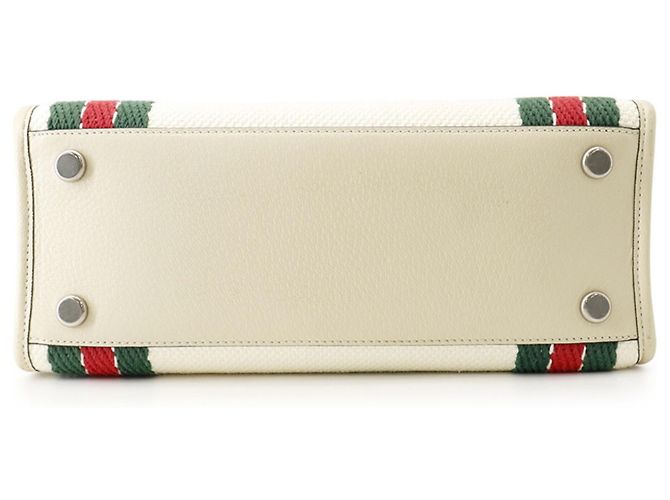 Borsa Tote Gucci in tela Interlocking G Bianco Multicolore - vista 3