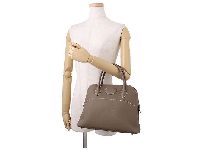 Hermès Borsa Hermes Bolide 31 Taupe - vista 4