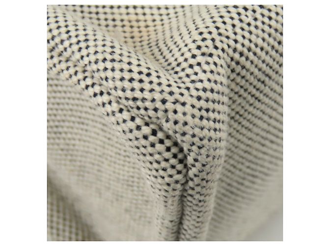 Hermès Borsa Tote Hermes Gray Cotton Canvas New Fourre-Tout MM Marrone - vista 10
