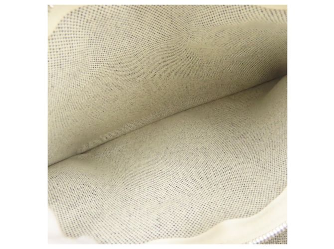 Hermès Borsa Tote Hermes Gray Cotton Canvas New Fourre-Tout MM Marrone - vista 16