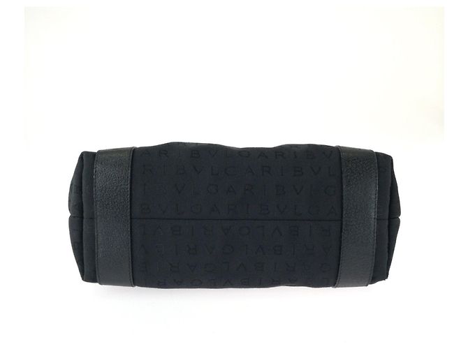 Bulgari Borsa Tote Bvlgari Logomania in pelle e tela nera Nero - vista 9