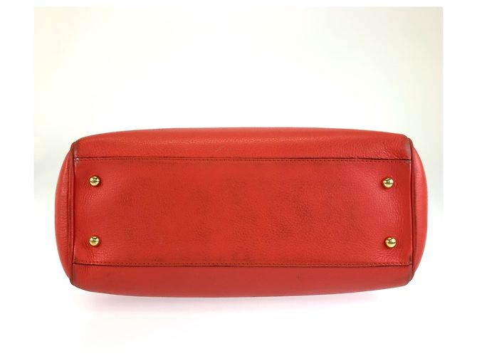 Borsa Tote Loewe Heritage in pelle arancione da donna - vista 10