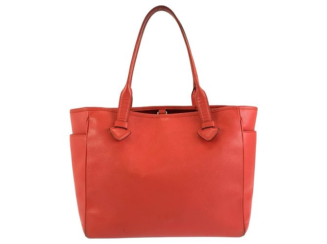 Borsa Tote Loewe Heritage in pelle arancione da donna - vista 2