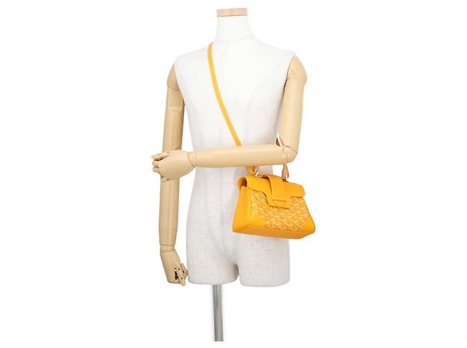 Borsa Goyard Saigon Mini Soft Bag Giallo - vista 4